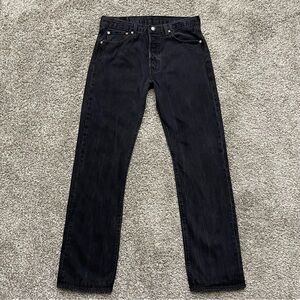LEVI'S 501 Original Fit Straight Leg Button Fly Jeans Medium Washed Size 34